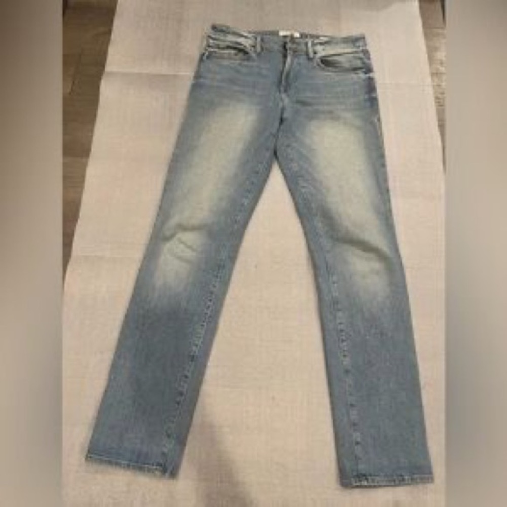 Frame Denim Men's Light Wash Slim Straight Jeans